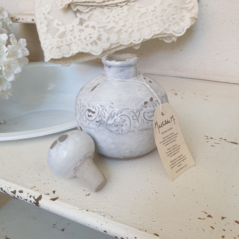 Bottiglia decorativa provenzale Mathilde M. idea regalo esclusiva shabby chic