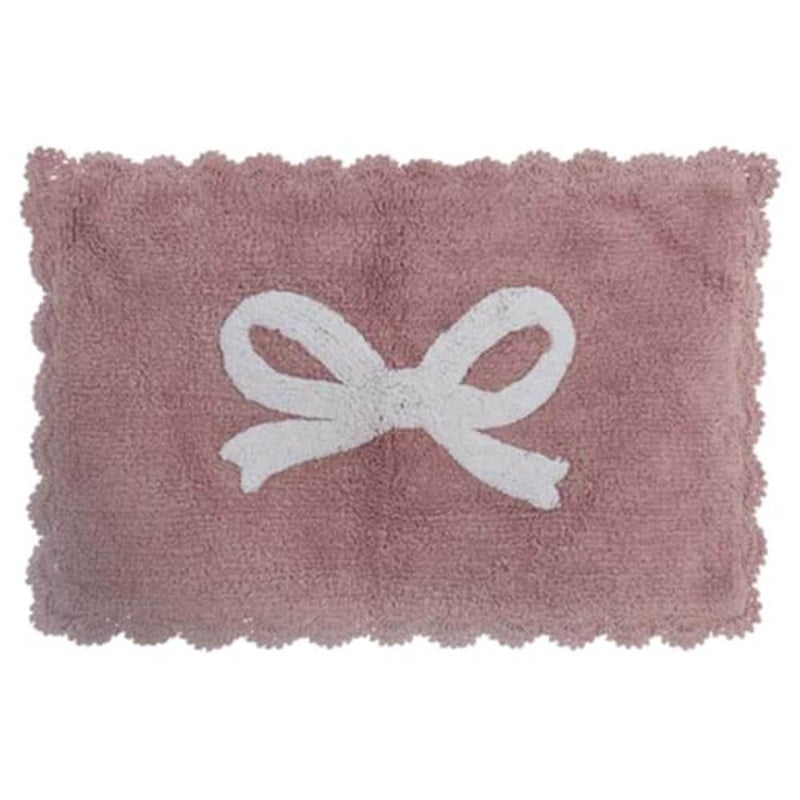 BLANC MARICLÒ Tappeto In Cotone Con Fiocco Assortito "FIOCCO POP"