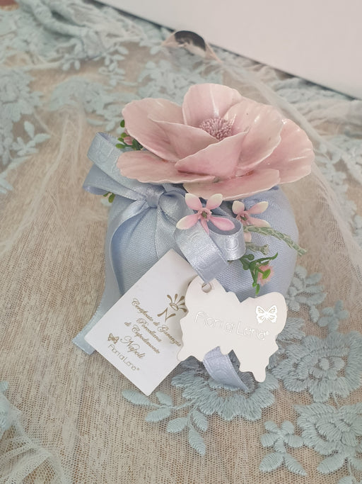 Pouf decorativo in lino polvere con fiore Capodimonte
FIORI DI LENA
ambientazione shabby chic