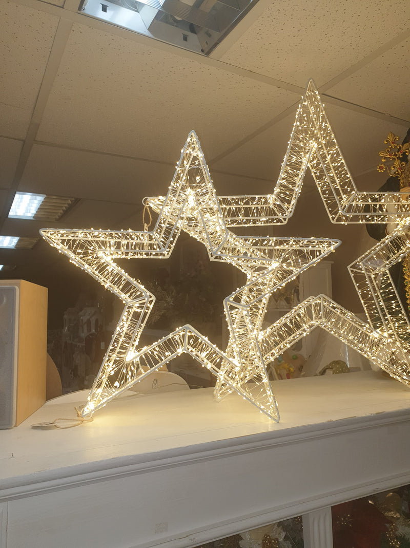 NUVOLE DI STOFFA Stella 3D con 1440 Led Luce Calda " LED "