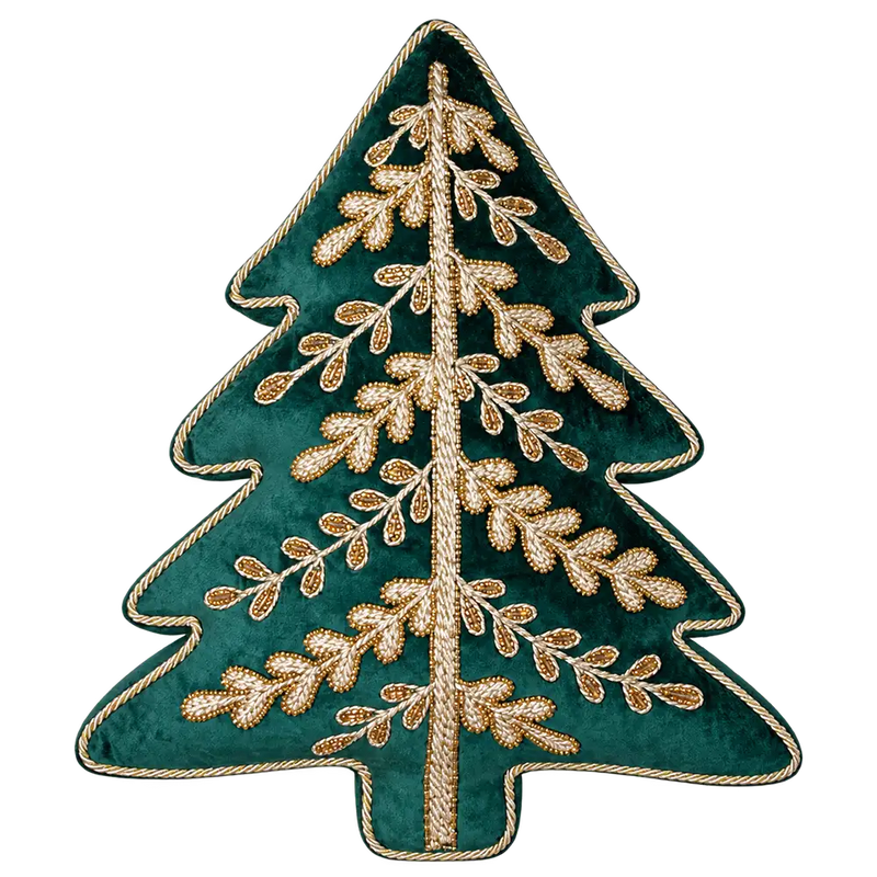 BLANC MARICLÒ Cuscino Albero con Ricami e Perline Assortito