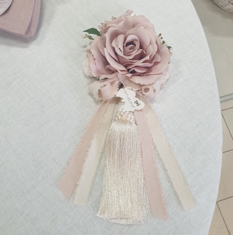FIORI DI LENA Nappa Grande con Rosa Ortensia e Nebbiolina