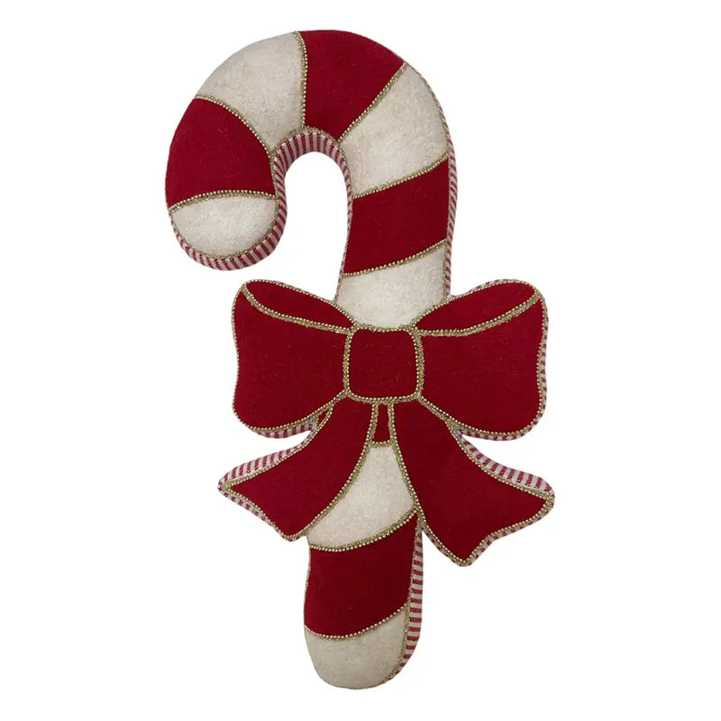 BLANC MARICLÒ Cuscino Candy Cane con Fiocco