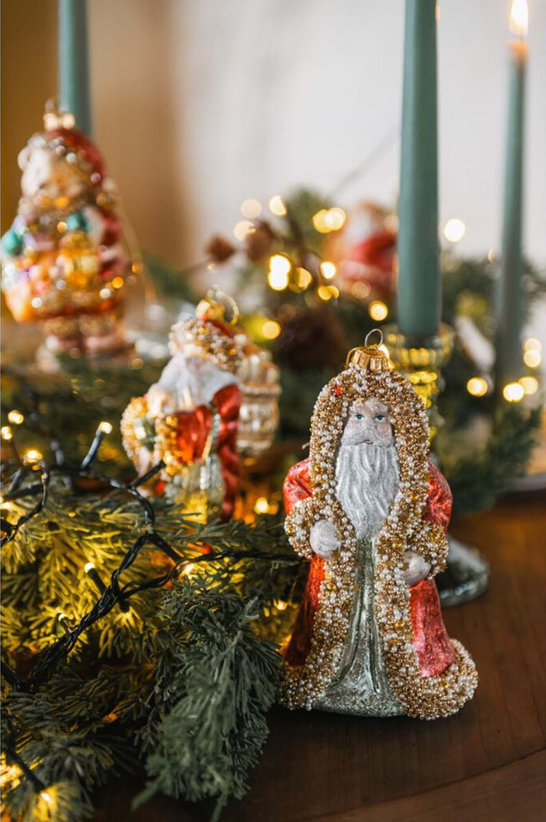 BLANC MARICLÒ Babbo Natale o Orsetto in Vetro " ORNAMENTA "