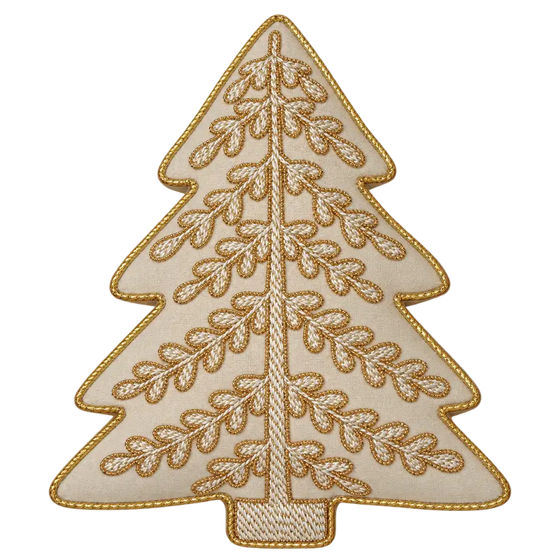 BLANC MARICLÒ Cuscino Albero con Ricami e Perline Assortito