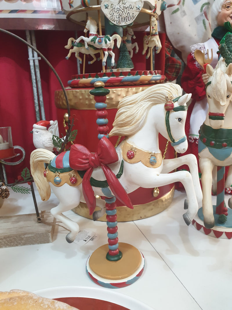 NUVOLE DI STOFFA Cavallo in Resina "LA GIOSTRA DI AMELIE"