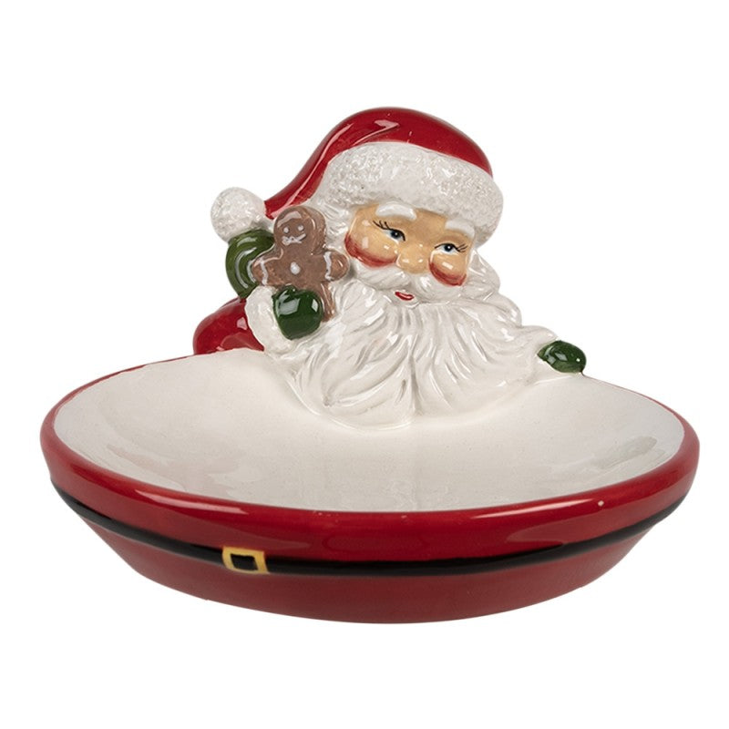 CLAYRE & EEF Porta Cioccolatini Babbo Natale in Ceramica