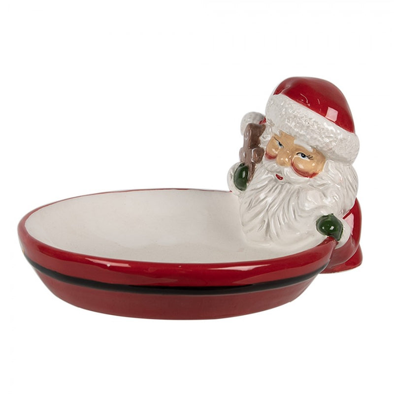 CLAYRE & EEF Porta Cioccolatini Babbo Natale in Ceramica