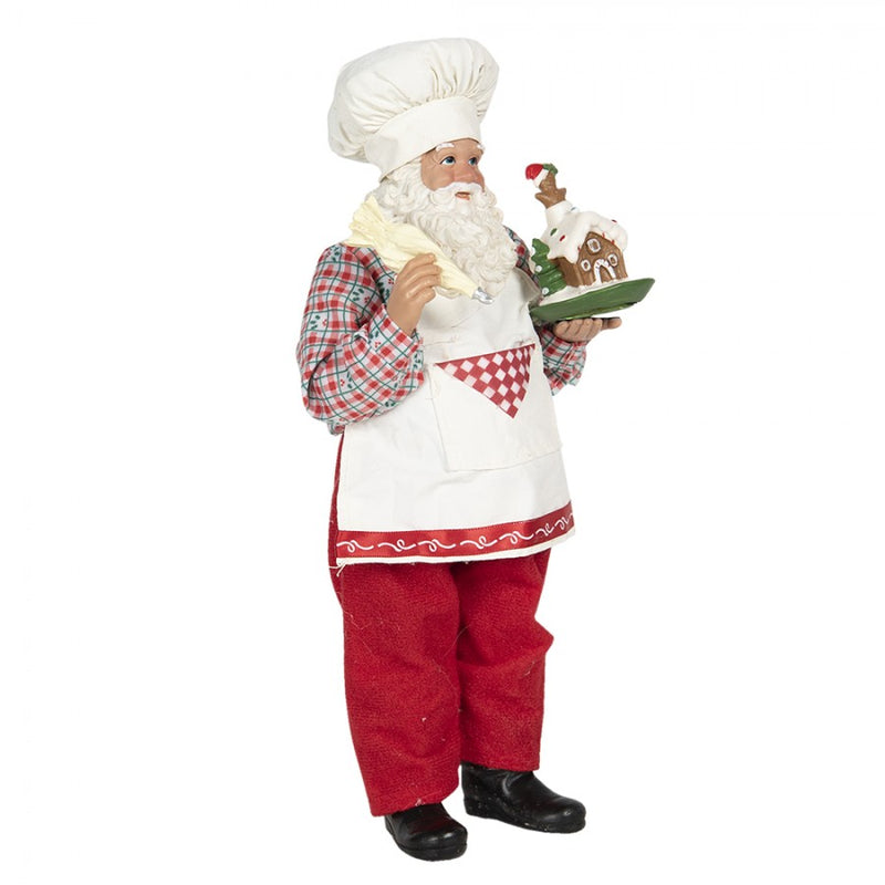 CLAYRE & EEF Babbo Natale Chef in Tessuto