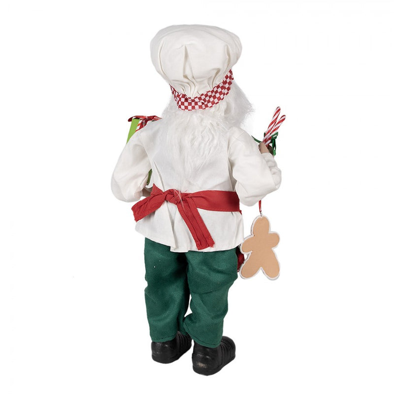 CLAYRE & EEF Babbo Natale Pasticciere in Tessuto