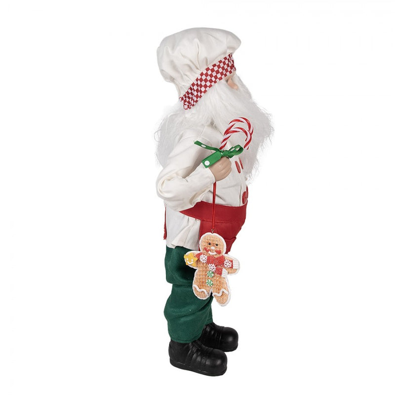 CLAYRE & EEF Babbo Natale Pasticciere in Tessuto
