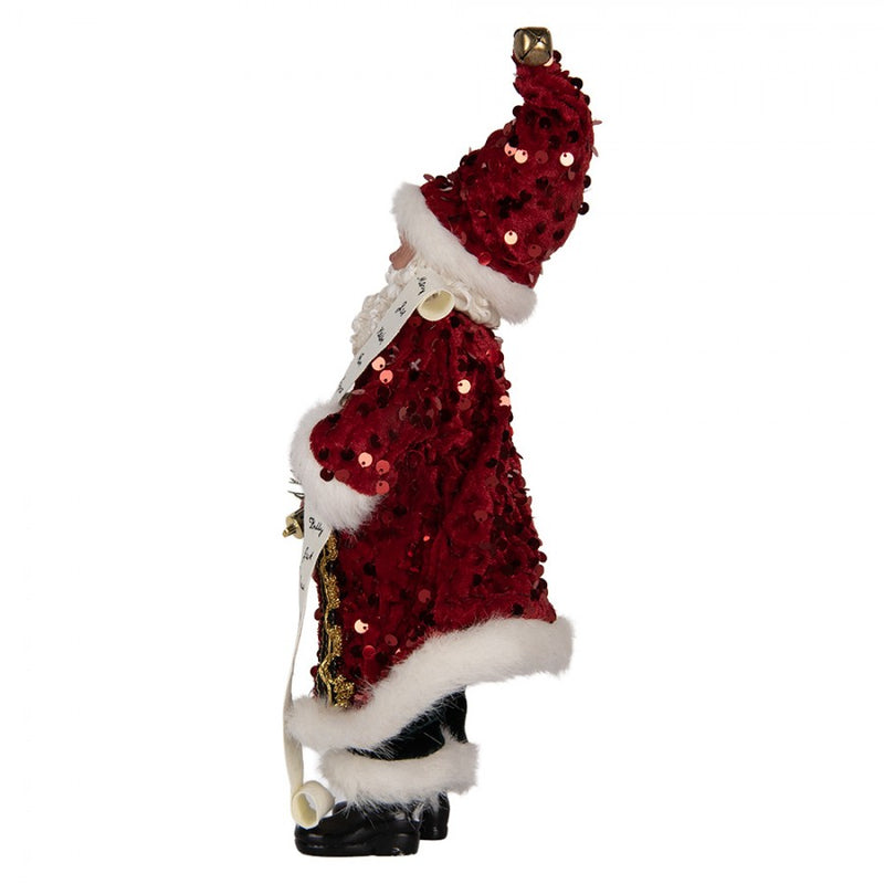 CLAYRE & EEF Babbo Natale con Paillettes e Lista