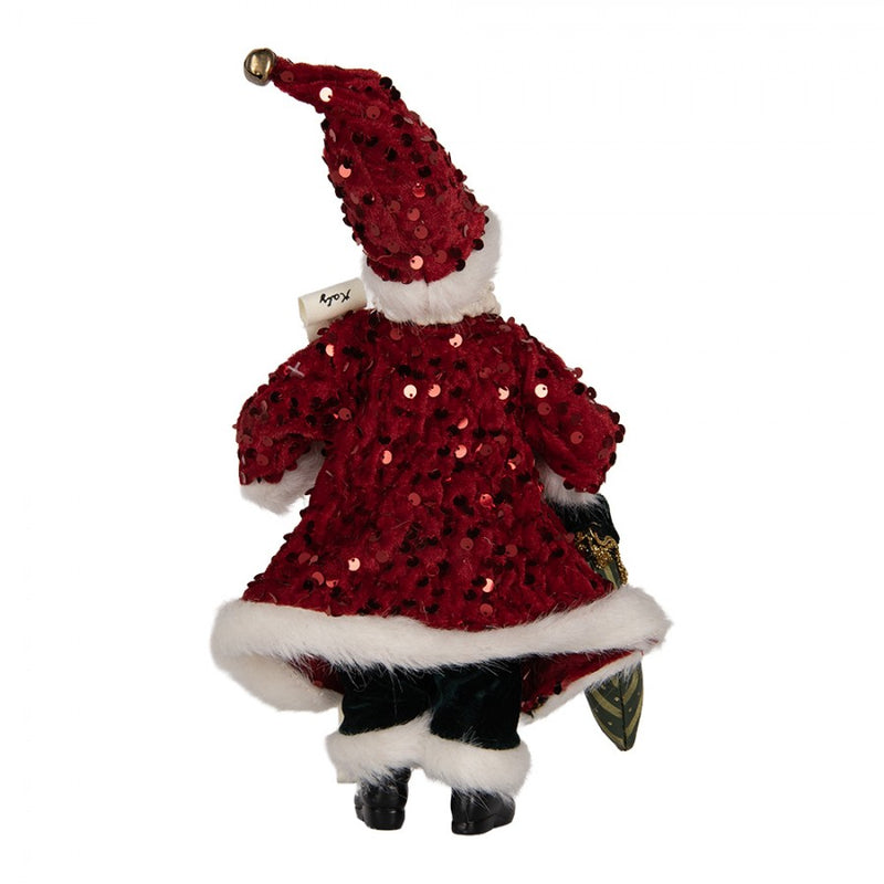 CLAYRE & EEF Babbo Natale con Paillettes e Lista