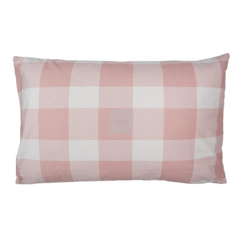 CLAYRE & EEF Federa Copricuscino Double Face Rosa Alberi e Quadri