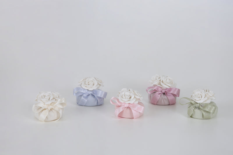 FIORI DI LENA Saponcino con Roselline in Ceramica