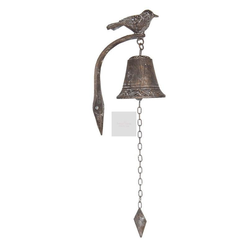 CLAYRE & EEF Campanella Con Uccellino Marrone