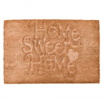 COCCOLE DI CASA Zerbino con Scritta  "HOME SWEET HOME"