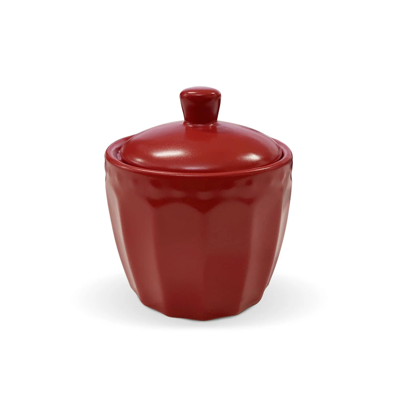 NUVOLE DI STOFFA Zuccheriera Rossa SUNDAY in Porcellana