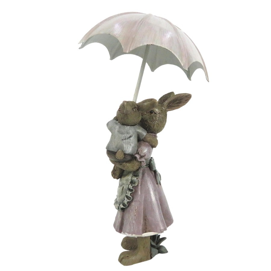 Coniglietti glicine con ombrello Clayre & Eef