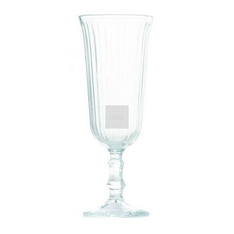 Set of 6 Blanc Mariclò flut glasses