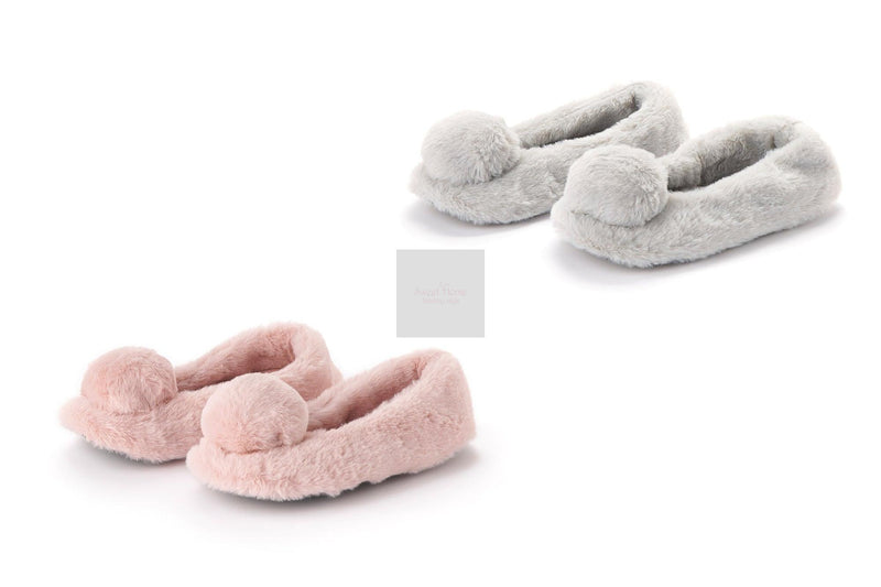 NUVOLE DI STOFFA Pantofole "Ballerina Pompon"