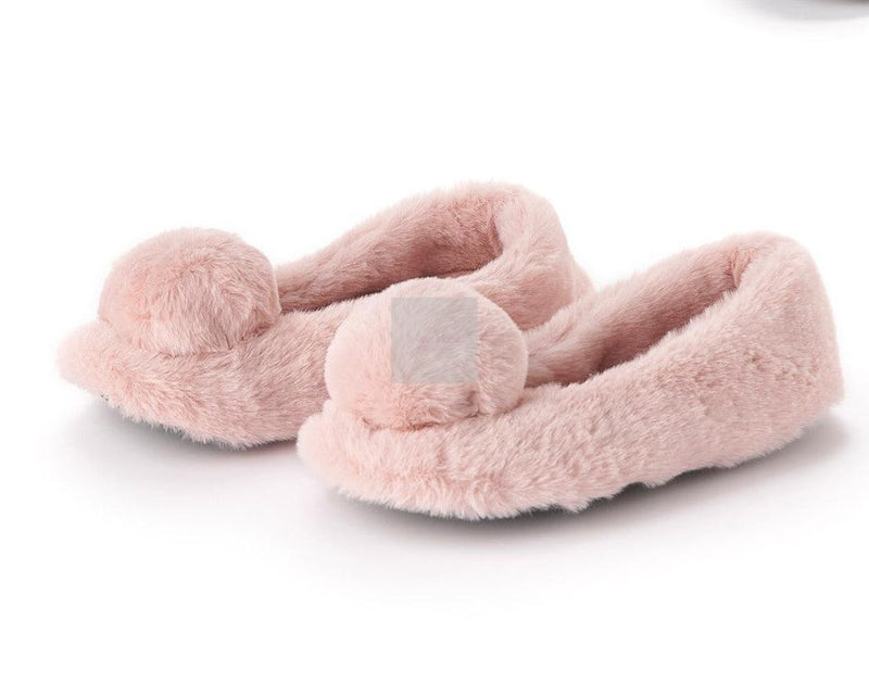 NUVOLE DI STOFFA Pantofole "Ballerina Pompon"
