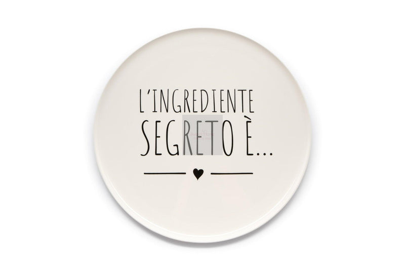 NUVOLE DI STOFFA Piatto Pizza “L'Ingrediente Segreto È”