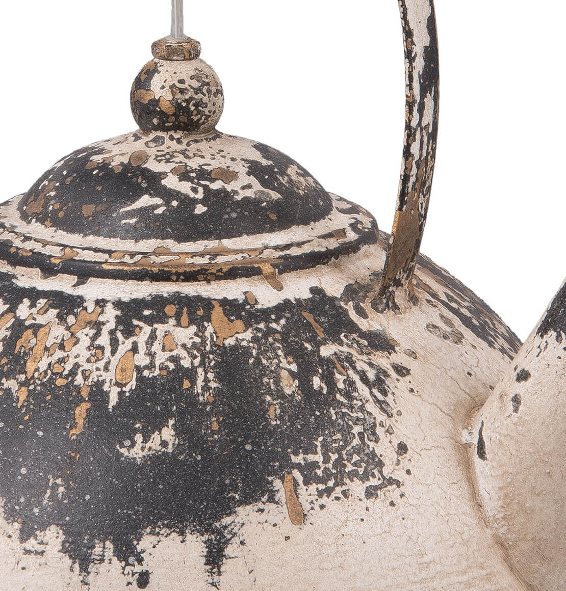 Clayre &amp; Eef iron kettle chandelier