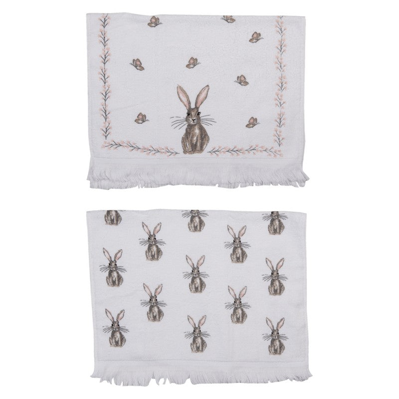 Pair of towel with Clayre &amp; Eef bunnies