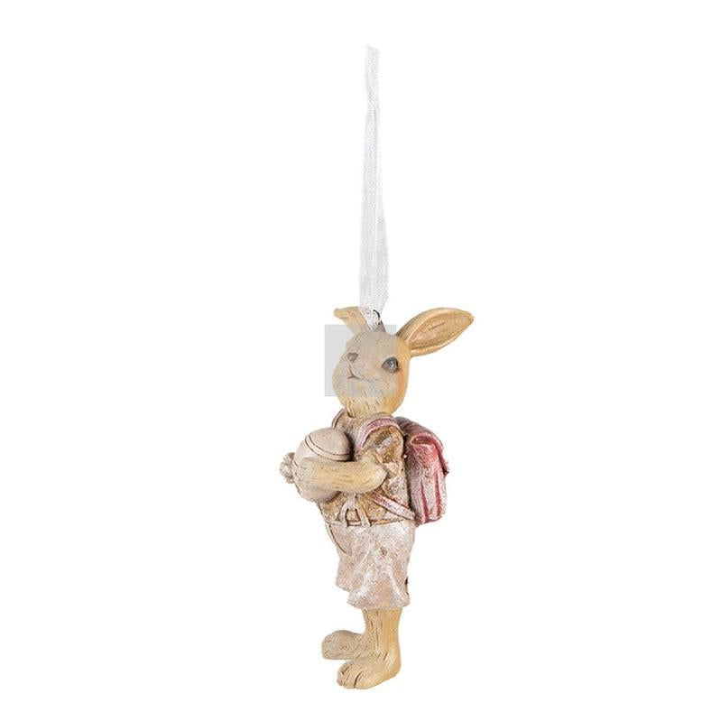 Rabbit decoration with Clayre &amp; Eef backpack