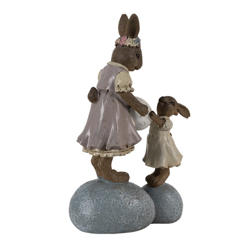 Mother rabbit with baby on Clayre &amp; Eef stones