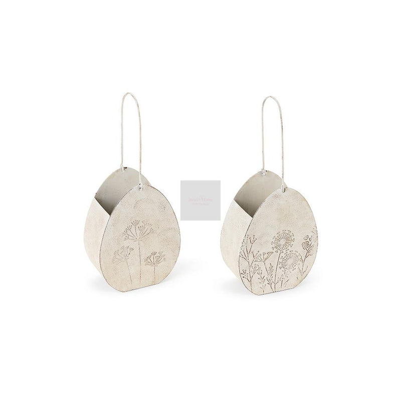 NUVOLE DI STOFFA Cestino Uovo In Metallo