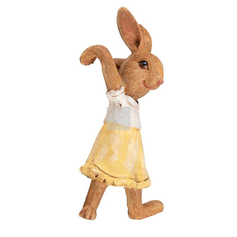 Decorative bunny girl in Clayre &amp; Eef yellow dress