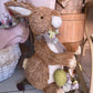 Straw rabbit on Blanc Mariclò "Easter fantasy" scooter