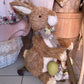 Coniglio in paglia su monopattino "Easter fantasy" Blanc Mariclò