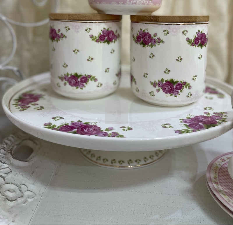 BLANC MARICLÒ Alzatina "Le rose del borgo"