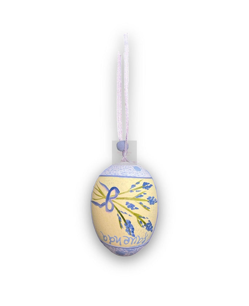Painted pendant egg decoration