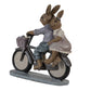 Coniglietti su bici glicine Clayre & Eef