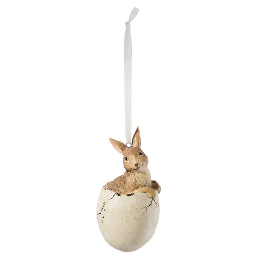 Coniglietto pendente in uovo Clayre & Eef